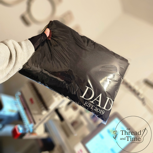 Custom Dad/Papa Sweatshirt (left/right chest)