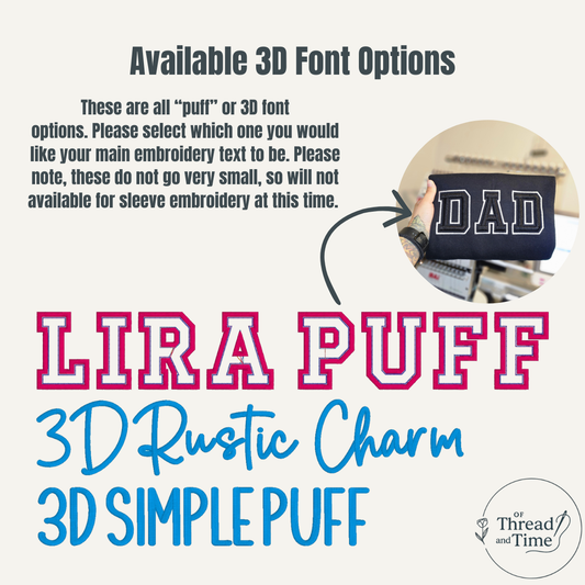 Custom 3D puff sweatshirts