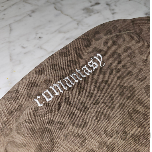 BOOK NERD 3D puff leopard hoodie