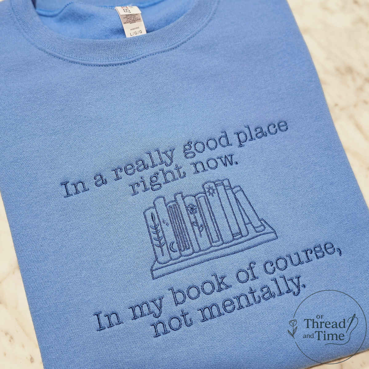 In a really good place right now (bookish)