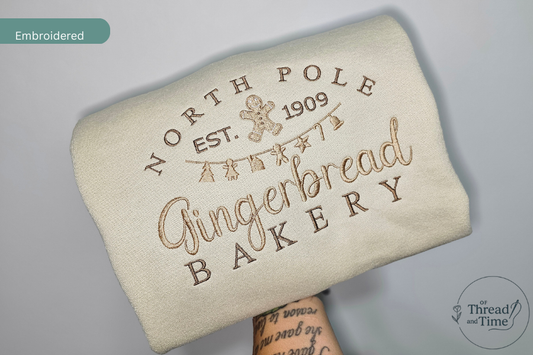 North Pole Gingerbread Bakery Crewneck