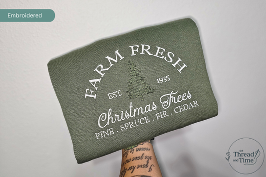 Farm Fresh Christmas Trees Crewneck