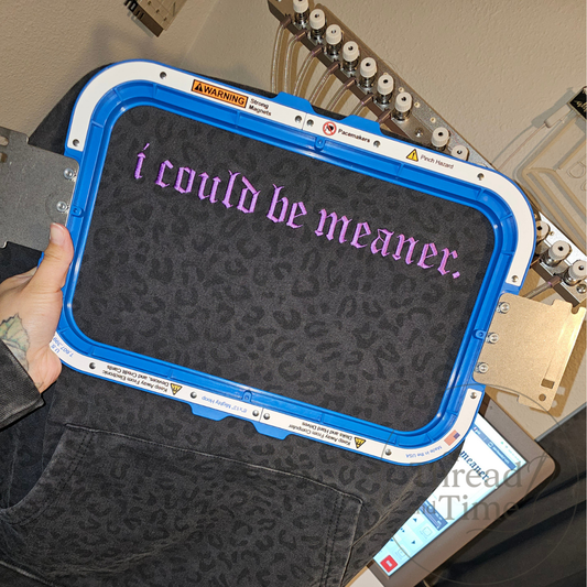 I could be meaner Leopard sweatshirt