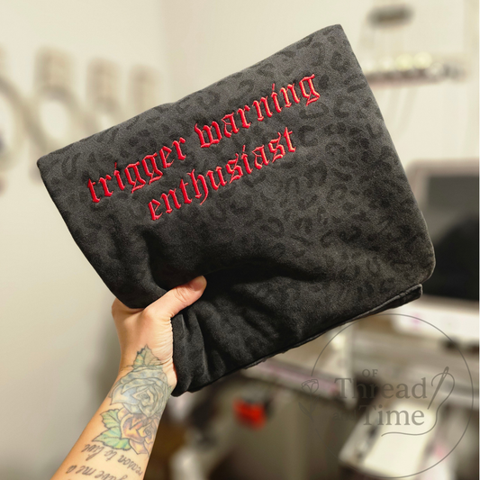 trigger warning enthusiast hoodie