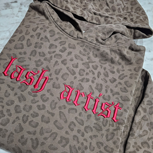 Customizable 3D Puff Leopard Hoodie