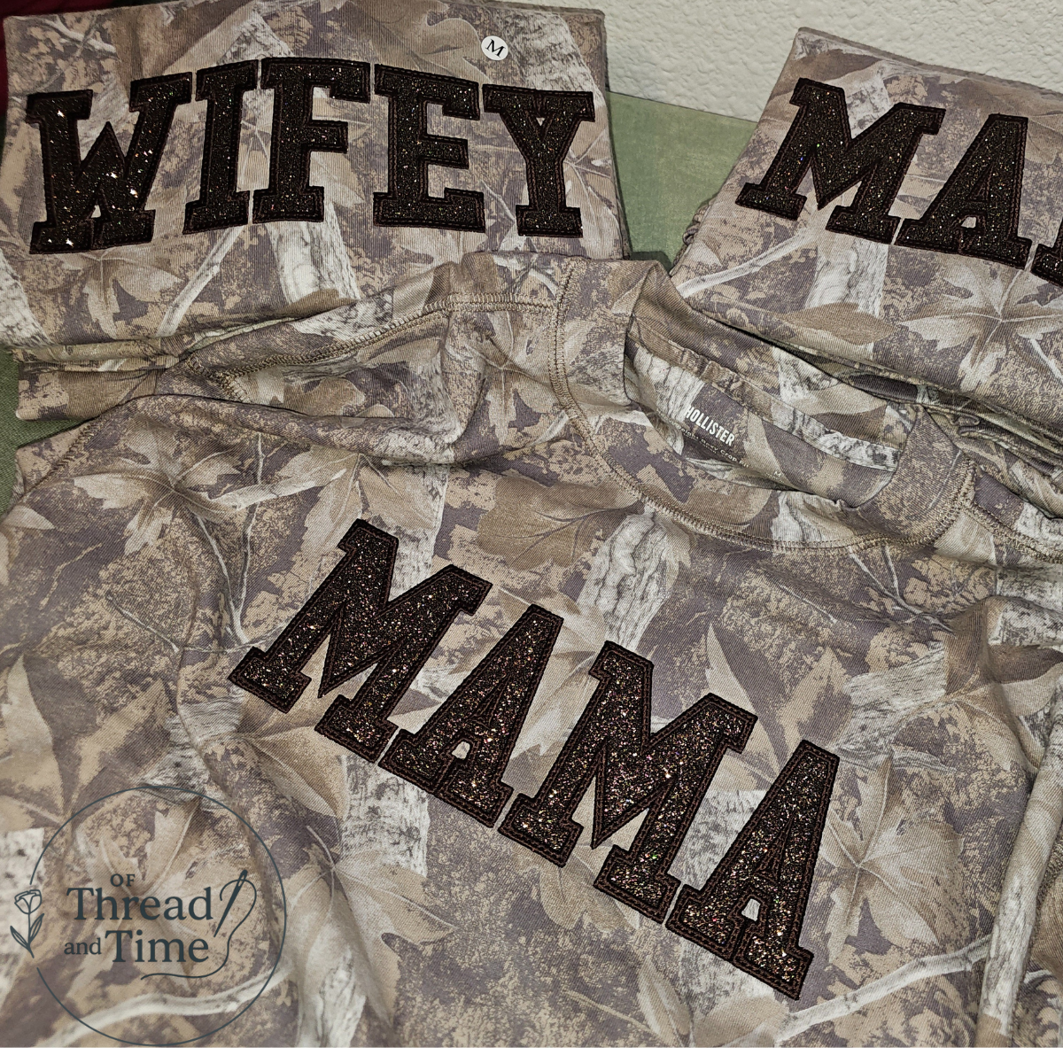 "MAMA" Camo Boxy Crop Tee