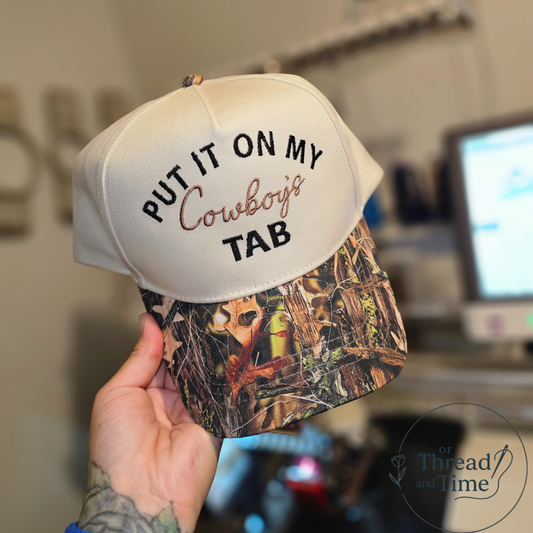 Put it on my Cowboy's tab hat