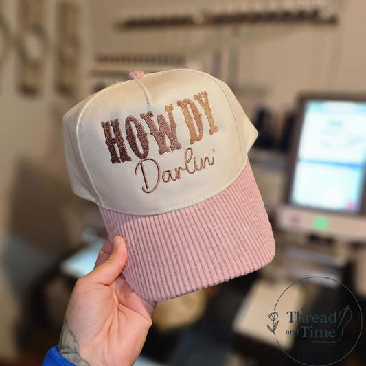HOWDY Darlin' Corduroy hat
