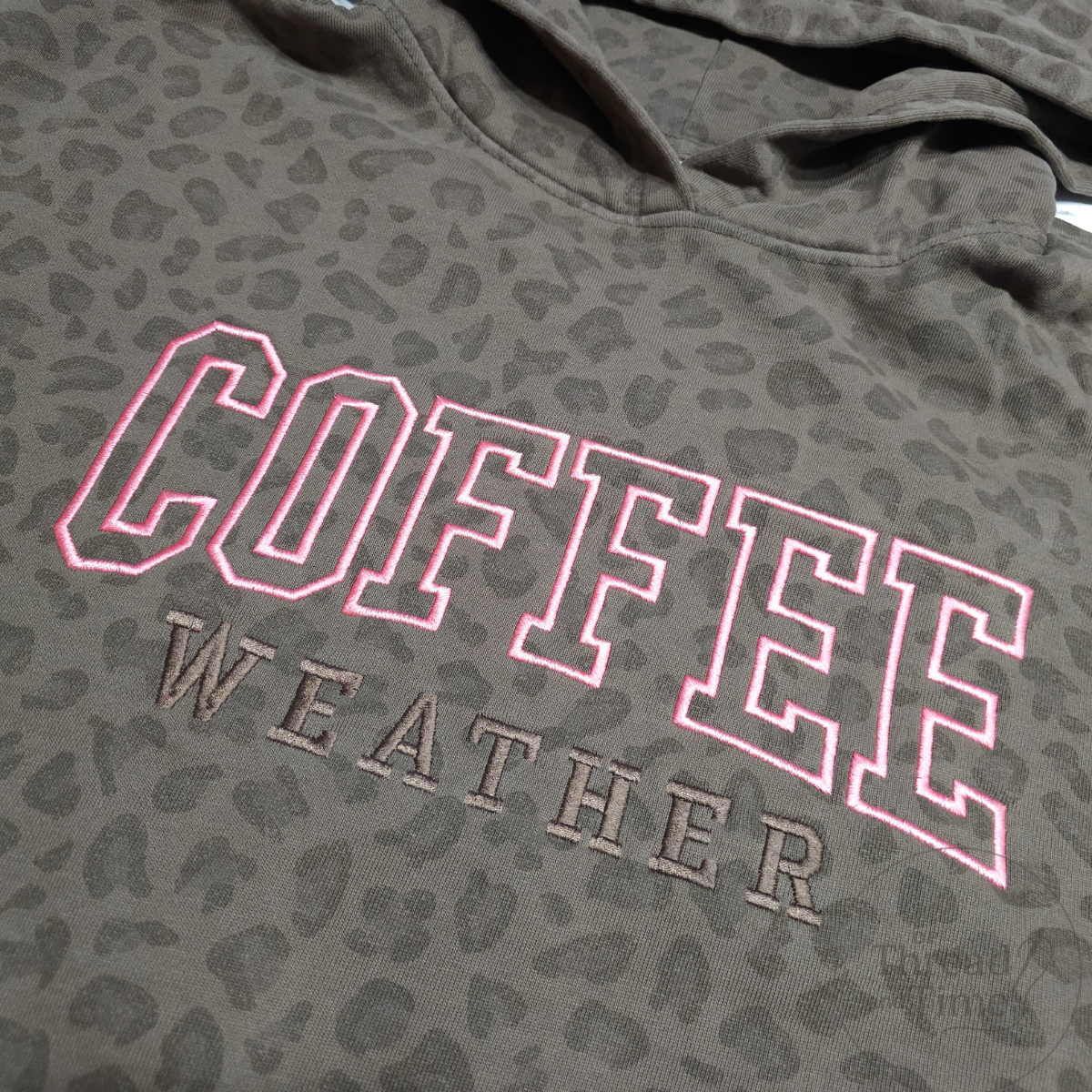 COFFEE WEATHER Leopard Hoodie