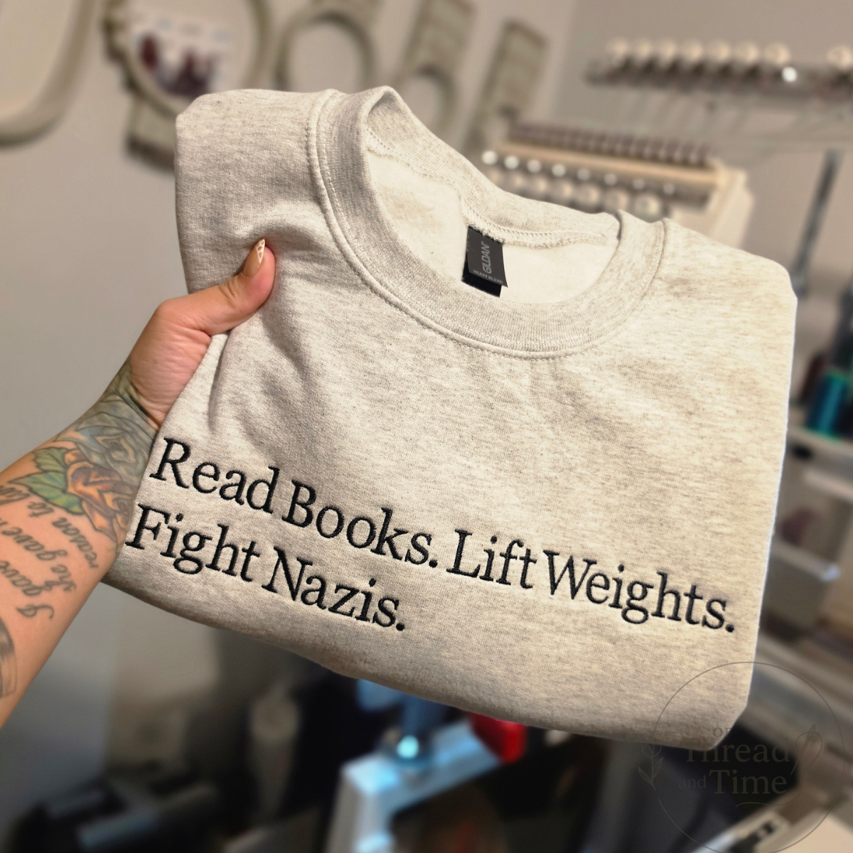 Customizable statement crewneck